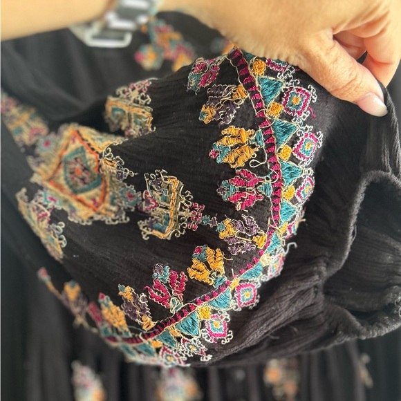 Free People Arianna Embroidered Shirt Dress - Picture 10 of 14